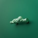 Florentine Column, Sleeping Lion, S, Light Emerald