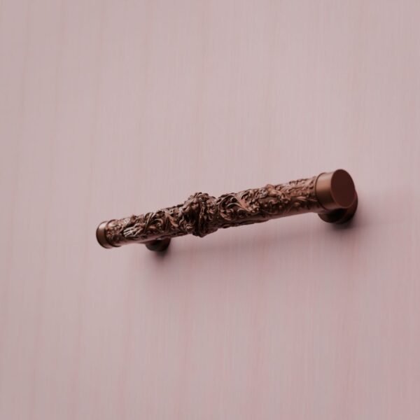 Florentine Column, Roaring Lion, L, Satin Copper