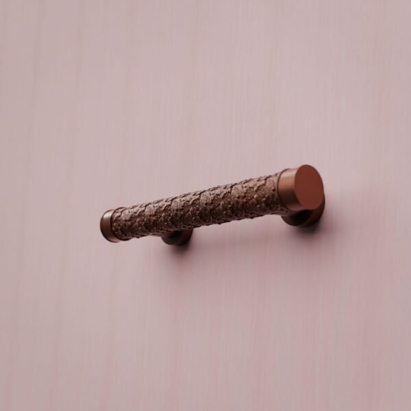 Florentine Column, Rosette, S, Satin Copper
