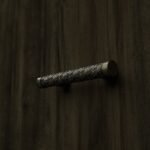 Florentiner Säule, Rosette, S, Messing Antik
