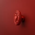 Médaillon Florentin Coquillage Candy Red - Holdon Paris
