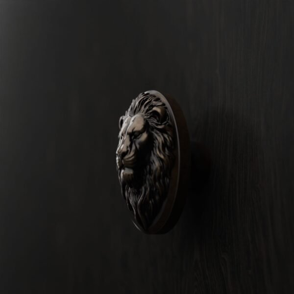 Médaillon Florentin — Lion Endormi — L — Bronze Ancien