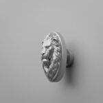Médaillon Florentin Lion Endormi Gris argenté - Holdon Paris
