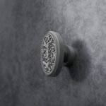 Médaillon Florentin Rinceaux Aluminium Satiné - Holdon Paris
