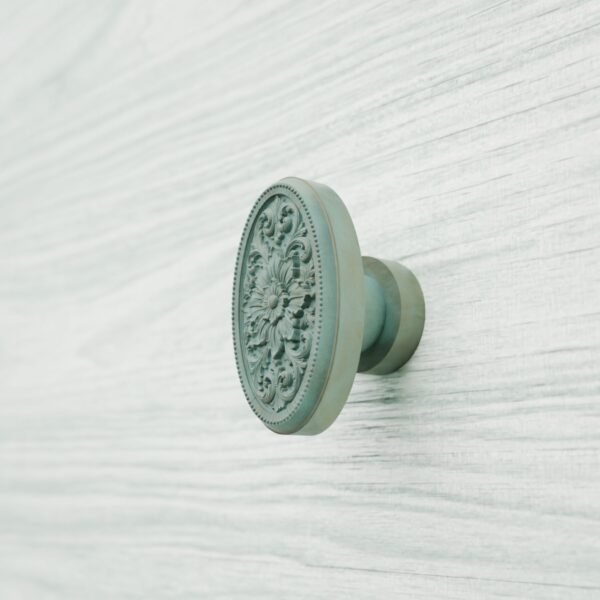 Florentiner Medaillon, Rosette, M, Bronze Versunken
