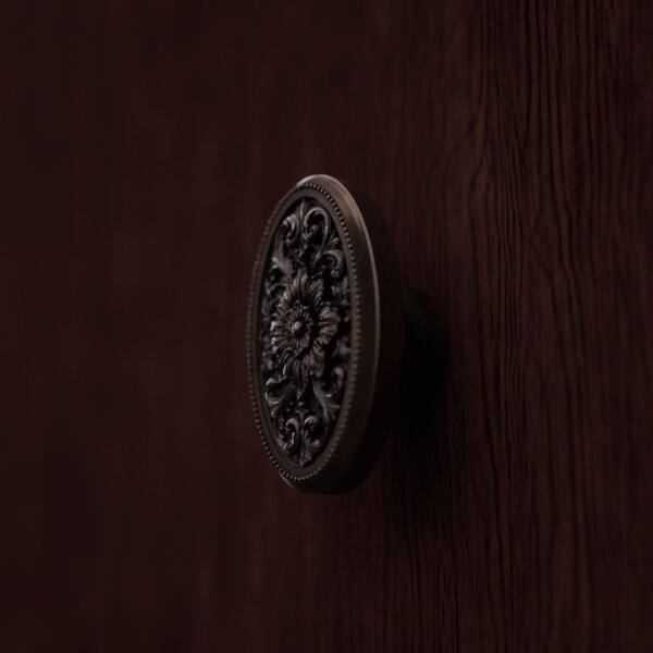 Florentiner Medaillon, Rosette, L, Kupfer Antik