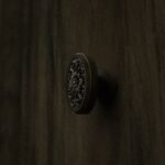 Florentiner Medaillon, Rosette, S, Messing Antik