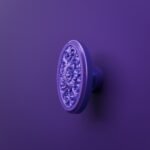 Médaillon Florentin Rosace Lilas Sombre - Holdon Paris