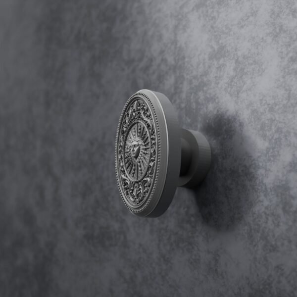 Florentine Medallion, Royal Sun, M, Satin Aluminum