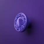 Rond Classica Coquillage Lilas Sombre - Holdon Paris