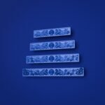Comparaison des tailles — poignée de meuble Barre Palazzo Coquillage Bleu Electrique — Holdon Paris