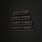 Comparaison des tailles — poignée de meuble Barre Palazzo Coquillage Bronze Ancien — Holdon Paris