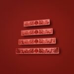 Comparaison des tailles — poignée de meuble Barre Palazzo Coquillage Candy Red — Holdon Paris