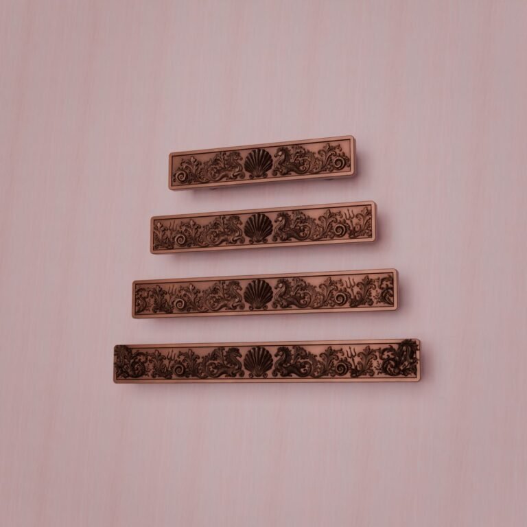 Barra Palazzo, Concha, XL, Cobre Satinado, comparación de tamaños