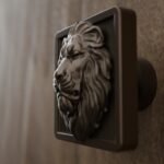 Vidéo — Carré Palazzo — Lion Endormi — S — Bronze Mat
