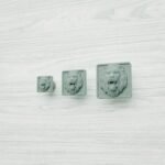 Palazzo Square, Roaring Lion, S, Submerged Bronze, size comparison