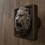 Vidéo — Carré Palazzo — Lion Rugissant — S — Bronze Mat