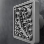 Cuadrado Palazzo, Volutas, S, Aluminio Satinado, vídeo