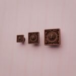 Palazzo Square, Royal Sun, S, Satin Copper, size comparison