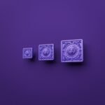 Comparaison des tailles — poignée de meuble Carré Palazzo Soleil Royal Lilas Sombre — Holdon Paris