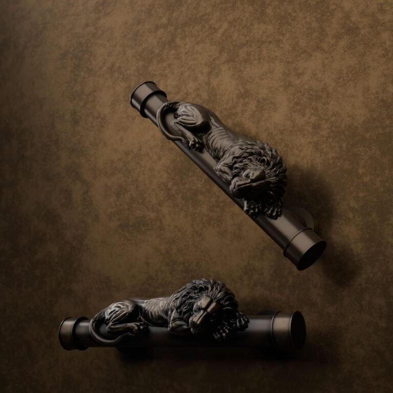 Comparaison des finitions — poignée de meuble Colonne Florentine Lion Endormi Bronze S — Holdon Paris