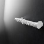 Florentiner Säule, Brüllender Löwe, S, Aluminium Satiniert, Video