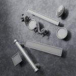 Comparaison des silhouettes — poignée de meuble Essentiel Aluminium Satiné M — Holdon Paris