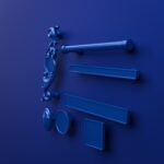 Comparaison des silhouettes — poignée de meuble Essentiel Bleu Electrique L — Holdon Paris