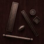 Florentine Column, S, Antique Copper, silhouette comparison
