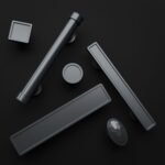 Comparaison des silhouettes — poignée de meuble Essentiel Gris Titane S — Holdon Paris