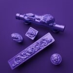Columna Florentina, León Dormido, S, Lila Oscuro, comparación de siluetas