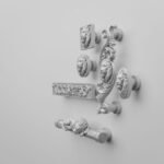 Comparaison des silhouettes — poignée de meuble Lion Endormi White Snow M — Holdon Paris