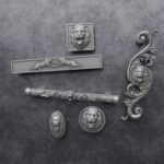 Comparaison des silhouettes — poignée de meuble Lion Rugissant Aluminium Satiné L — Holdon Paris