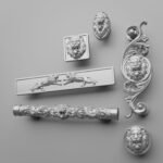 Classica Arabesque, Roaring Lion, M, Silver Gray, silhouette comparison