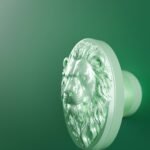 Florentine Medallion, Sleeping Lion, S, Light Emerald, video