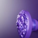 Vidéo — Médaillon Florentin — Lion Endormi — M — Lilas Sombre