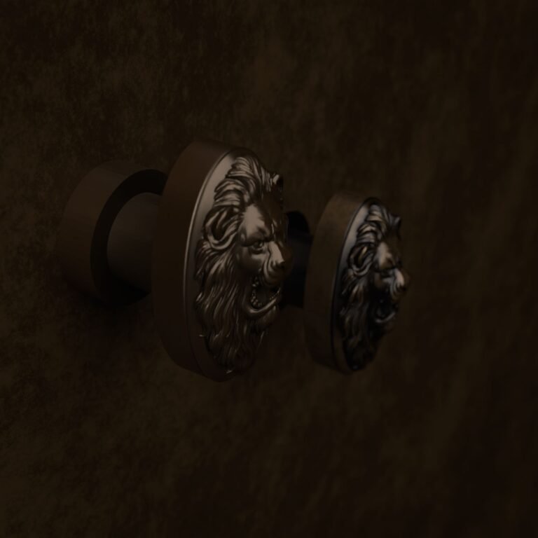 Comparaison des finitions — poignée de meuble Médaillon Florentin Lion Rugissant Bronze S — Holdon Paris