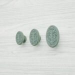 Florentine Medallion, Scrollwork, S, Submerged Bronze, size comparison