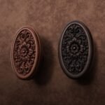 Comparaison des finitions — poignée de meuble Médaillon Florentin Rosace Cuivre L — Holdon Paris