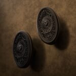 Comparaison des finitions — poignée de meuble Médaillon Florentin Soleil Royal Bronze L — Holdon Paris