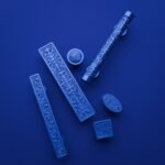 Florentine Column, Scrollwork, S, Electric Blue, silhouette comparison