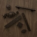 Classica Arabesque, Scrollwork, M, Matte Bronze, silhouette comparison