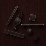 Classica Arabesque, Scrollwork, M, Antique Copper, silhouette comparison