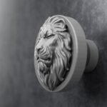 Classica Round, Sleeping Lion, S, Satin Aluminum, video