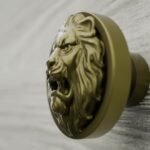 Vidéo — Rond Classica — Lion Rugissant — S — Laiton Satiné