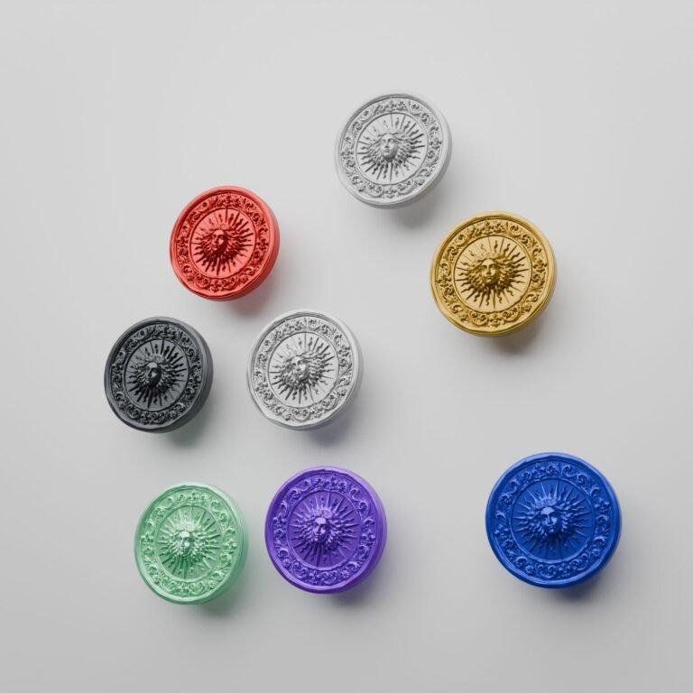 Comparaison des finitions — poignée de meuble Rond Classica Soleil Royal Résine Biosourcée L — Holdon Paris