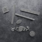 Comparaison des silhouettes — poignée de meuble Rosace Aluminium Satiné L — Holdon Paris