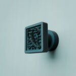 Palazzo Square, Scrollwork, S, Azurite Copper