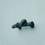 Florentine Column, Sleeping Lion, S, Azurite Copper