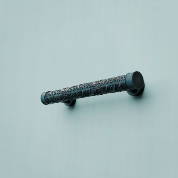 Florentine Column, Scrollwork, M, Azurite Copper